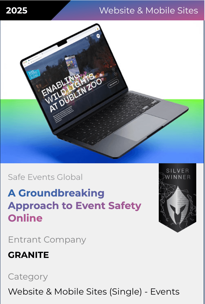 Our website wins a silver Vega award